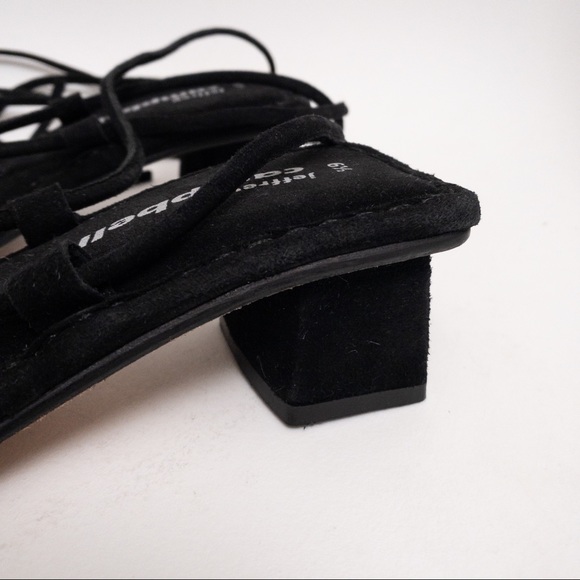 JEFFREY CAMPBELL Kaine Wraparound Tie Sandal Black Size 6.5 - Picture 6 of 9